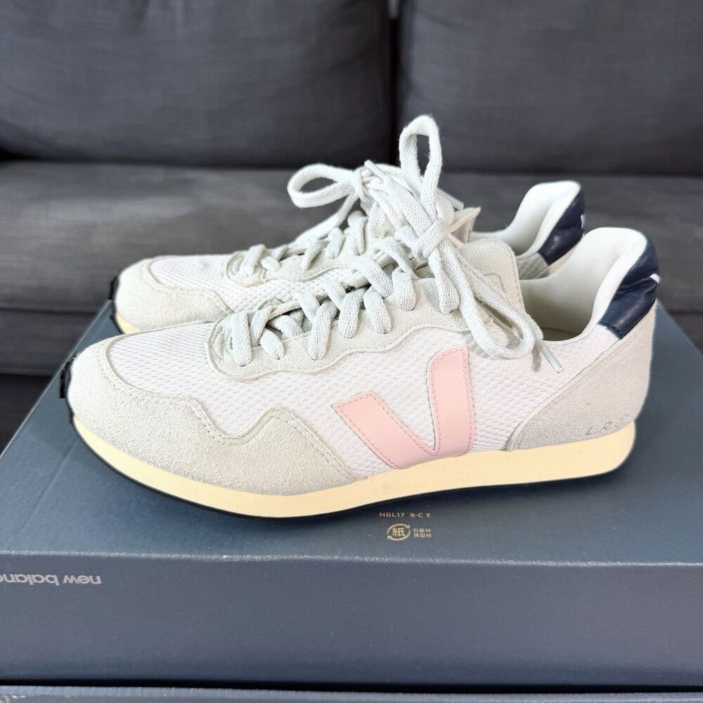 Veja SDU Rec Alveomesh Sneakers Beige Mesh Cushioned Low Athletic Women's Size 8